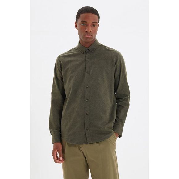 NWT Trendyol Men Slim Button placket Woven Shirt - Picture 3 of 9